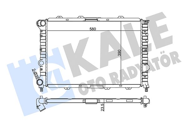 230800 KALE OTO RADYATÖR Радиатор, охлаждение двигателя