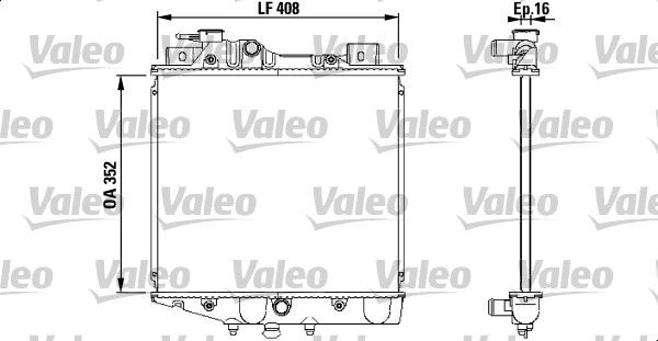 731856 VALEO Радиатор, охлаждение двигателя