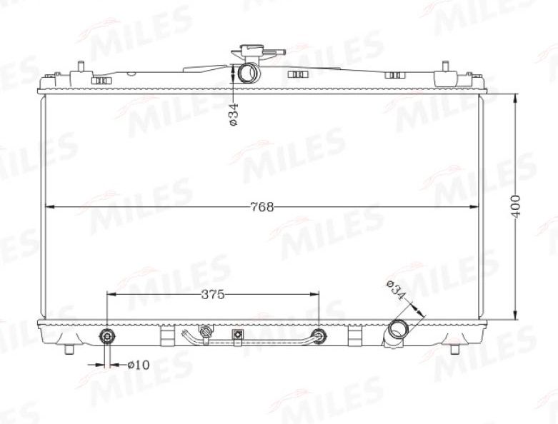 ACRB533 MILES Радиатор, охлаждение двигателя