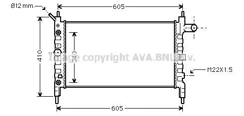 OL2026 AVA QUALITY COOLING Радиатор, охлаждение двигателя