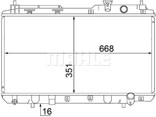 CR1457000S MAHLE Радиатор, охлаждение двигателя