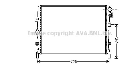 CR2105 AVA QUALITY COOLING Радиатор, охлаждение двигателя