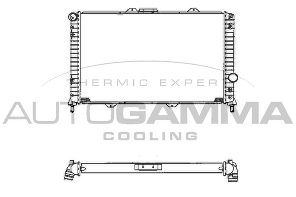 101401 AUTOGAMMA Радиатор, охлаждение двигателя