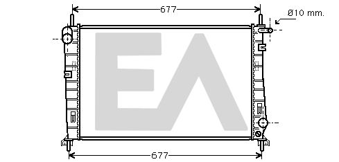 31R22111 EACLIMA Радиатор, охлаждение двигателя