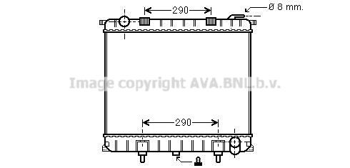 AU2126 AVA QUALITY COOLING Радиатор, охлаждение двигателя