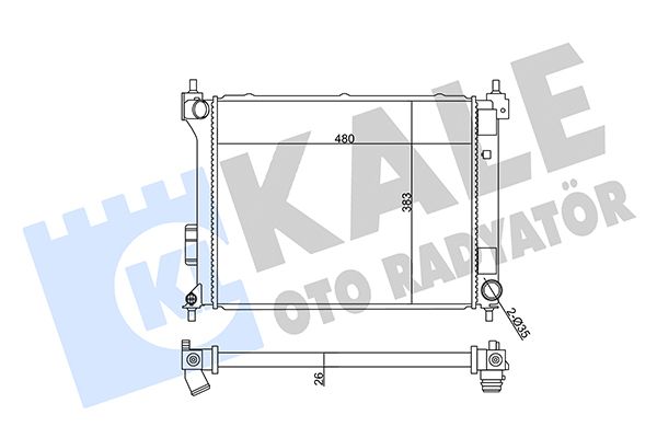 358930 KALE OTO RADYATÖR Радиатор, охлаждение двигателя