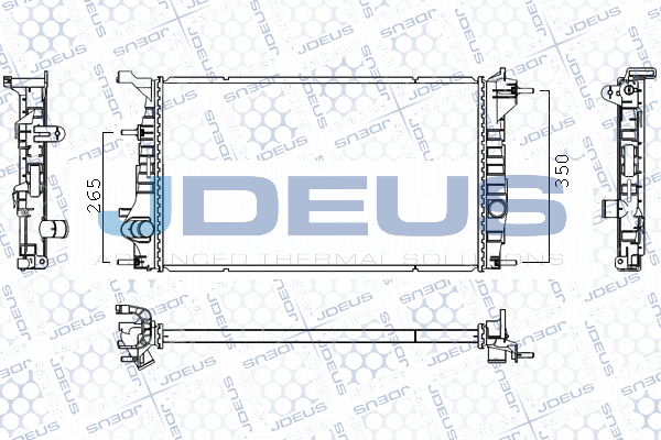 M0231420 JDEUS Радиатор, охлаждение двигателя