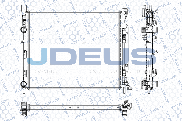 RA0231070 JDEUS Радиатор, охлаждение двигателя