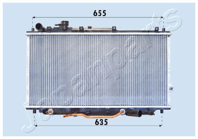 RDA333007 JAPANPARTS Радиатор, охлаждение двигателя