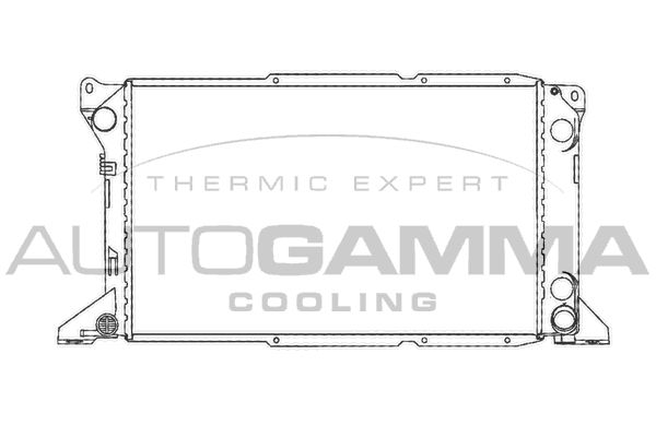 102088 AUTOGAMMA Радиатор, охлаждение двигателя