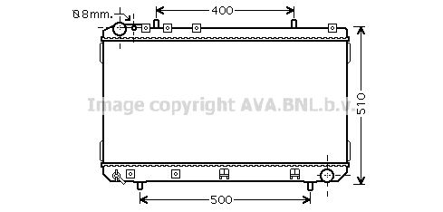 DWA2109 AVA QUALITY COOLING Радиатор, охлаждение двигателя