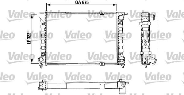 883849 VALEO Радиатор, охлаждение двигателя