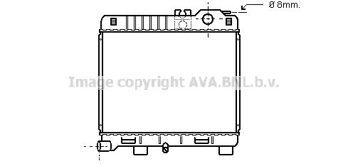 BW2033 AVA QUALITY COOLING Радиатор, охлаждение двигателя