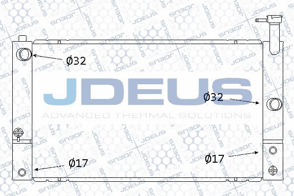 028M53 JDEUS Радиатор, охлаждение двигателя