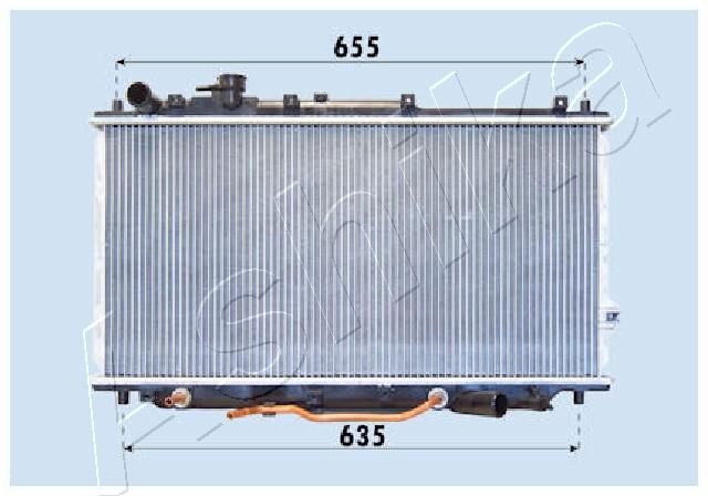 RDA333007 ASHIKA Радиатор, охлаждение двигателя