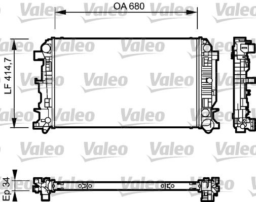 735089 VALEO Радиатор, охлаждение двигателя