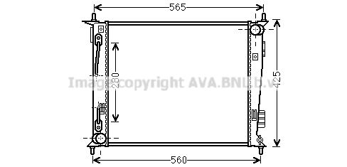 KAA2136 AVA QUALITY COOLING Радиатор, охлаждение двигателя