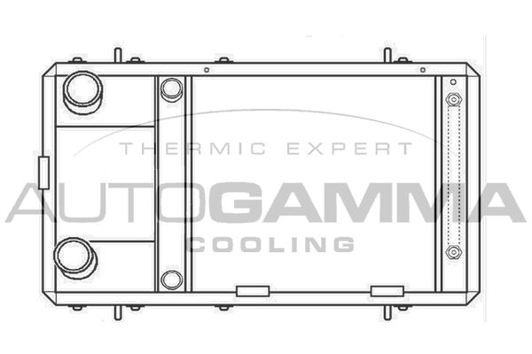 103873 AUTOGAMMA Радиатор, охлаждение двигателя