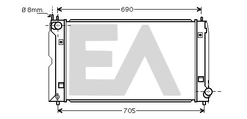 31R71311 EACLIMA Радиатор, охлаждение двигателя