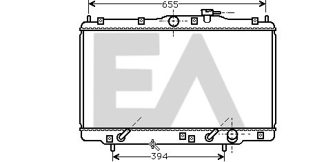 31R26036 EACLIMA Радиатор, охлаждение двигателя