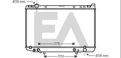 31R71098 EACLIMA Радиатор, охлаждение двигателя