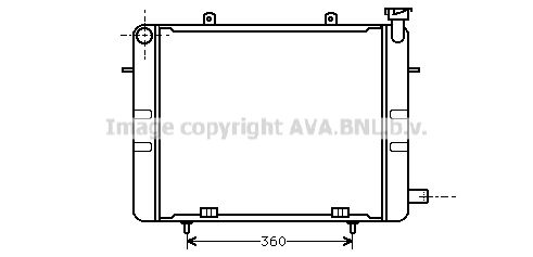 OL2041 AVA QUALITY COOLING Радиатор, охлаждение двигателя