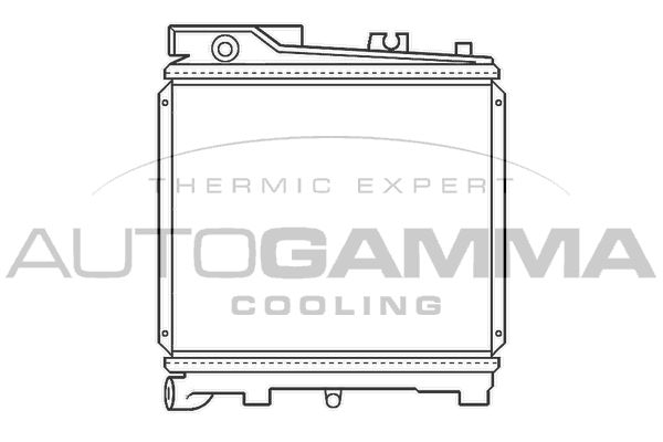 100095 AUTOGAMMA Радиатор, охлаждение двигателя