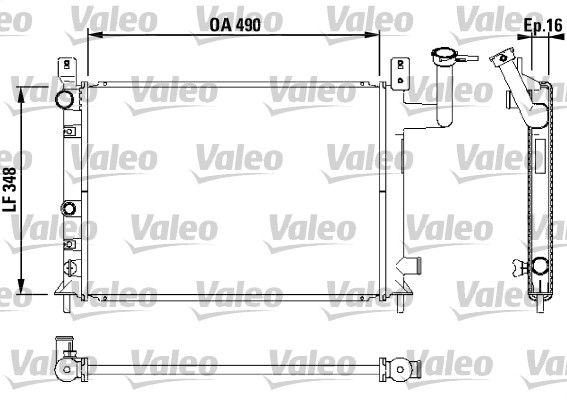 730404 VALEO Радиатор, охлаждение двигателя