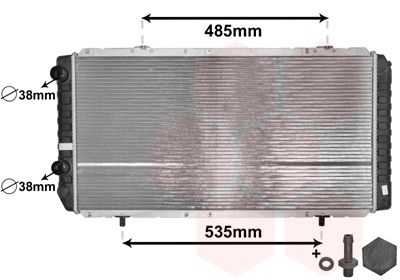 40002268 VAN WEZEL Радиатор, охлаждение двигателя