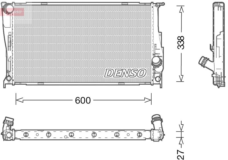 DRM05003 DENSO Радиатор, охлаждение двигателя