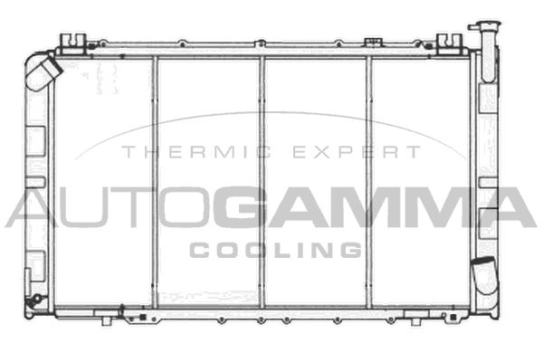 105845 AUTOGAMMA Радиатор, охлаждение двигателя