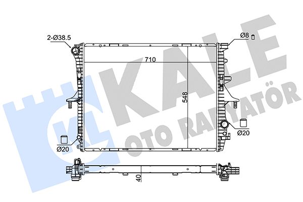 367900 KALE OTO RADYATÖR Радиатор, охлаждение двигателя