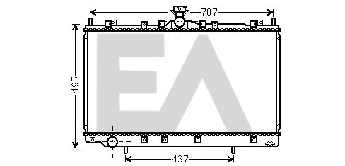 31R51110 EACLIMA Радиатор, охлаждение двигателя