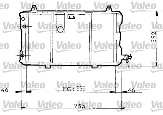 730025 VALEO Радиатор, охлаждение двигателя