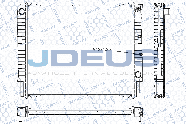 RA0310510 JDEUS Радиатор, охлаждение двигателя