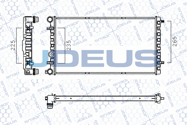 M0300700 JDEUS Радиатор, охлаждение двигателя