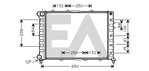 31R03023 EACLIMA Радиатор, охлаждение двигателя