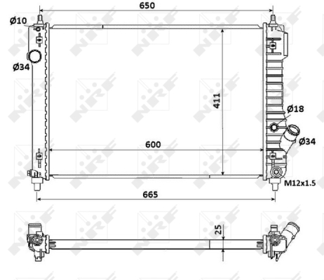 WG1722703 WILMINK GROUP Радиатор, охлаждение двигателя