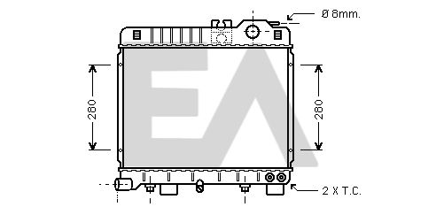 31R07074 EACLIMA Радиатор, охлаждение двигателя