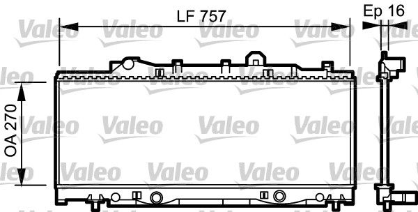 731976 VALEO Радиатор, охлаждение двигателя