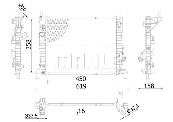 WG2182562 WILMINK GROUP Радиатор, охлаждение двигателя