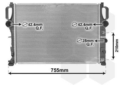 30002341 VAN WEZEL Радиатор, охлаждение двигателя