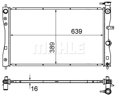 CR858000S MAHLE Радиатор, охлаждение двигателя