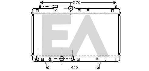 31R19036 EACLIMA Радиатор, охлаждение двигателя