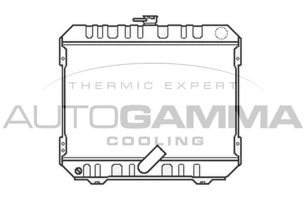 105818 AUTOGAMMA Радиатор, охлаждение двигателя