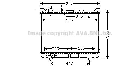 SZ2099 AVA QUALITY COOLING Радиатор, охлаждение двигателя