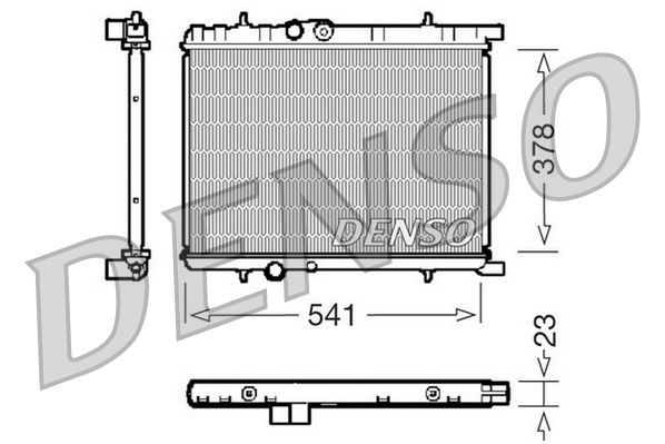 DRM21033 DENSO Радиатор, охлаждение двигателя