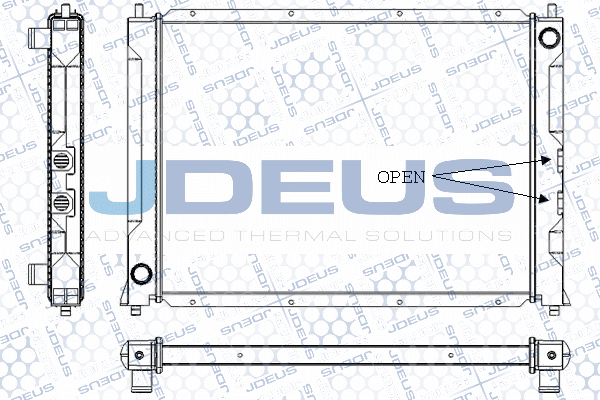 RA0020281 JDEUS Радиатор, охлаждение двигателя