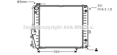 MSA2086 AVA QUALITY COOLING Радиатор, охлаждение двигателя