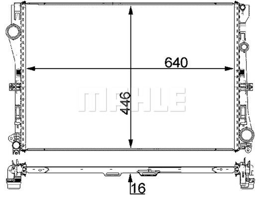 CR2100000P MAHLE Радиатор, охлаждение двигателя